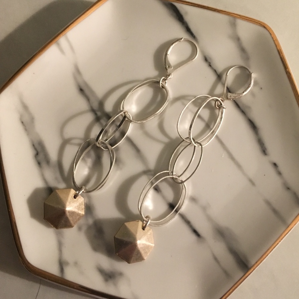 🌷SALE🌷 Silver Link Dangle Earrings